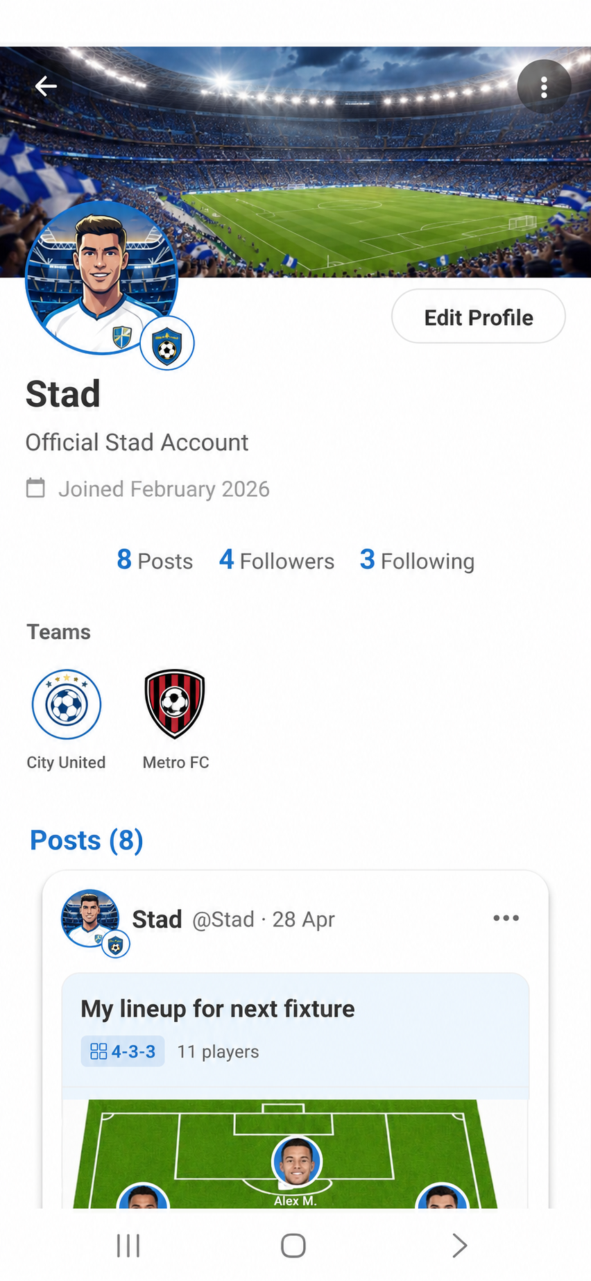 Stad app screenshot 1